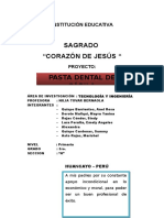 INFORME DEL PROYECTO Pasta Dental de Sabila