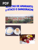 Recetas de Amaranto y Ataco