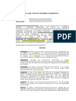 70 Modelo de Demanda de Disminución de Cuota Alimentaria