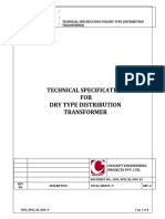 Tech. Specification For Dry Typ. Dist - Transformer