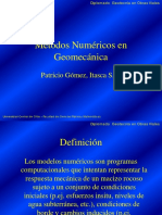 Métodos Numéricos en Geomecánica