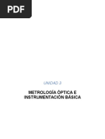 Metrología Óptica e Instrumentación Básica