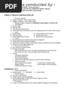 Chapter 4: Chemical Composition of The Cell