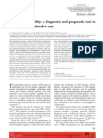 Heart Rate Variability: A Diagnostic and Prognostic Tool in Anesthesia and Intensive Care