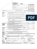 Income Tax Return For Single and Joint Filers With No Dependents