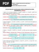 Números Complexos - Forma Trigonométrica - Gabarito - 2008 PDF