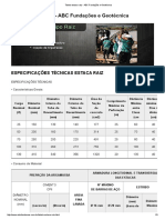 Tabela Estaca Raiz - ABC Fundações e Geotécnica