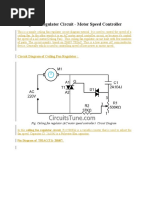 Ceiling Fan Regulator Circuit