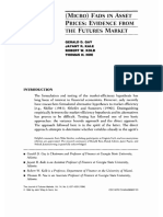 (Micro) Fads Asset Evidence: Futures