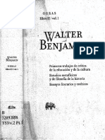 Walter Benjamin, Caracter y Destino