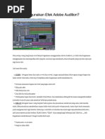 Cara Menggunakan Efek Adobe Audition