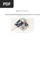 Cloud Connected Weather Station With The Arduino Yun and Temboo