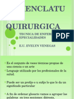 Nomenclatura Quirurgica o