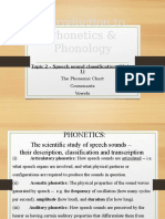 Introduction To Phonetics & Phonology: Topic 2 - Speech Sound Classification (Slides 1)