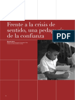 Frente A La Crisis de Sentido Una Pedagogia de La Confianza PDF