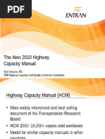 The New 2010 Highway Capacity Manual: Tom Creasey, P.E. TRB Highway Capacity and Quality of Service Committee