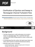 Clarification of Ejection and Sweep in Rectangular Channel Turbulent Flow