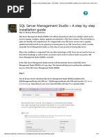 SQL Server Management Studio - A Step-By-step Installation Guide