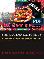 David Beriss, David Sutton The Restaurants Book - Ethnographies of Where We Eat