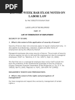 Law On Termination of Employment