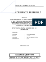 Habilitación de La Zona Industrial