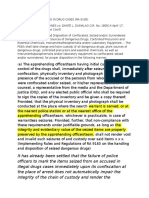 Chain of Custody Rule in Drug Cases