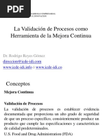 Validación de Procesos