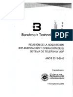 Informe de Benchmark Technologies Sobre El Sistema de Telefonía en Cámara de Representantes de Puerto Rico.