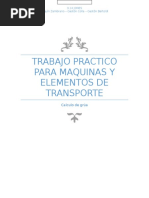 Trabajo Practico de Máquinas y Elementos de Transporte. Calculo de Una Camion Grúa para Chatarra