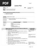 Lesson Plan 3 Math