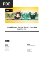 Training Low Noise Amplifier Part 1