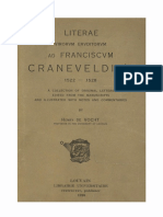 Humanistica Lovaniensia Vol. 1, 1928 - LITERAE VIRORVM ERVDITORVM Ad FRANCISCVM CRANEVELDIV'M 1522 - 1528 PDF