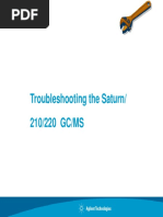 Saturn GC-MS Troubleshooting