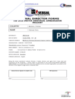 Empty National Di1rector Form1