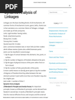 Dynamic Analysis of Linkages