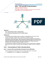 9.3.1.2 Packet Tracer Simulation - Exploration of TCP and UDP Communication - ILM