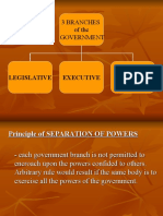 3 Branches of The Government: Legislative Executive Judiciary