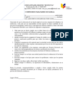 Acta de Compromiso para Padres de Familia