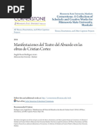 Manifestaciones Del Teatro Del Absurdo en Las Obras de Cristian Cortez, Tesis U. Minnesota PDF