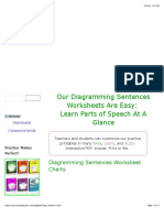 Diagramming Sentences Worksheet Printables