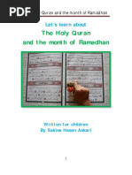 The Holy Quran and The Month of Ramadhan