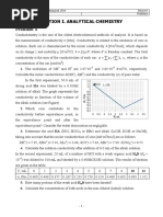 Section I. Analytical Chemistry: Problem 1