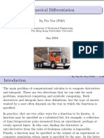 Numerical Differentiation: NG Tin Yau (PHD)