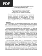 Innovación Docente para El Desarrollo de Competencias en El Eees