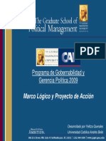 Marco Logico y Proyecto de Accion PDF