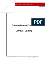 Formation Pressure Evaluation Distributed Learning Manual