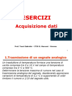 Esercizi Proposti Su Acquisizione Dati