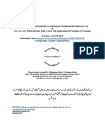 MCQs B.ed and Principles of Teaching For HeadShip Test Etc - Ver-A-Nov10-2015