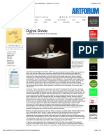 Digital Divide: Contemporary Art and New Media by Claire Bishop - Artforum - Com: in Print