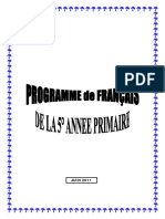 Programme Francais 5 - Ap PDF